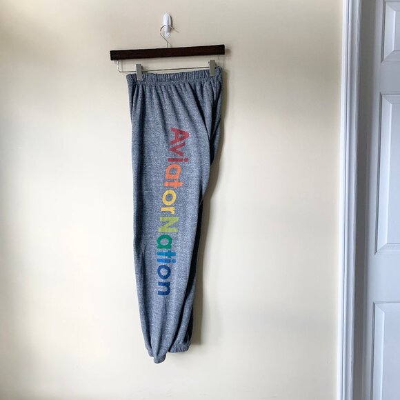 GUC Aviator Nation Venice Joggers/Sweatpants, Heather Grey, XS - Picture 15 of 15